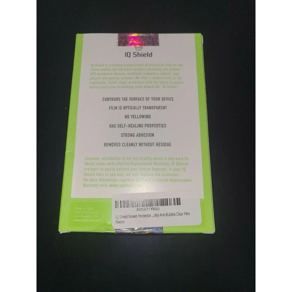 IQ Shield Samsung Galaxy S20 FE clear screen protector.